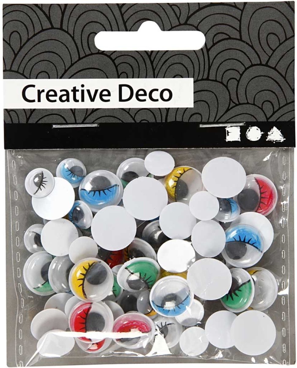 CC gekleurde Wiebelogen d: 8-12mm 36 stuks