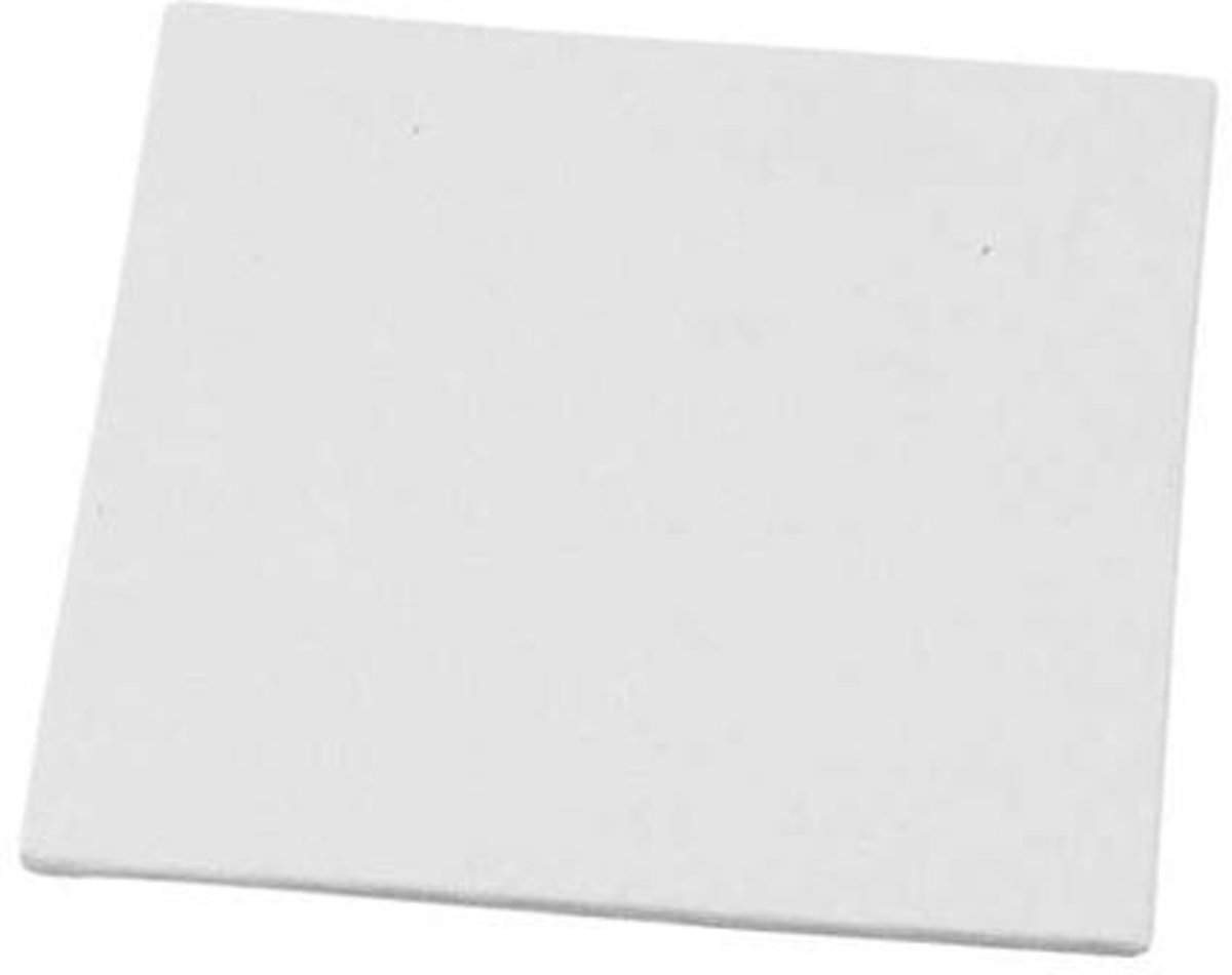 Canvas Paneel, afm 12,4x12,4 cm, dikte 3 mm, 280 gr, 10stuks