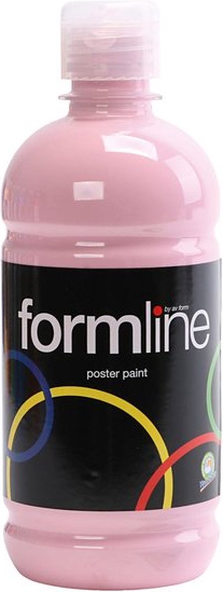 Cover Verf - Roze Verf - Verf Op Waterbasis - Hobbyverf - Matte Verf - Roze - 500ml