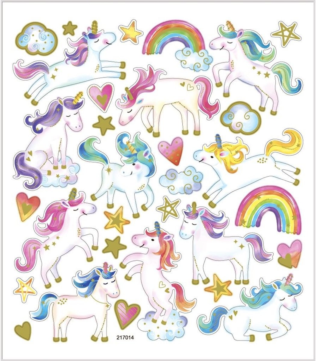 Creativ Company 29121 Folie, Papier Assorted colours, Wit 31stuk(s) sticker