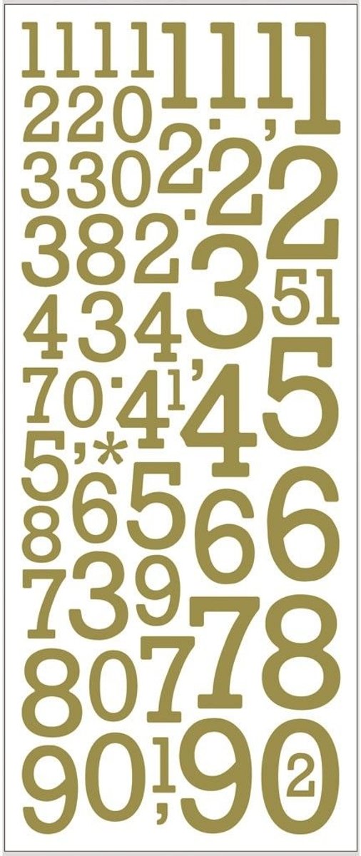 Creativ Company 29155 Goud, Wit sticker