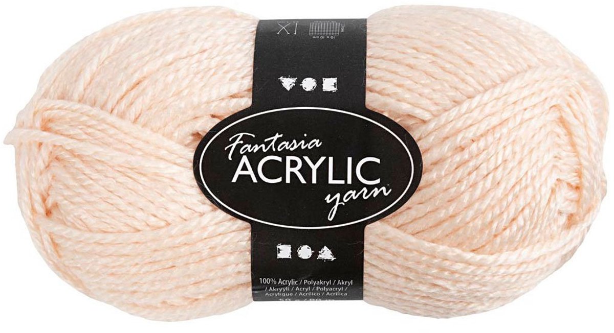 Creativ Company CC Fantasia Acrylgaren Licht Beige.