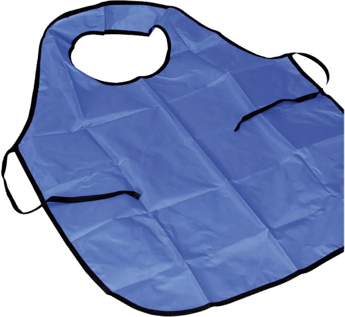 Creativ Company Kliederschort/ knutselschort/ kinderschort - Blauw/Zwart - Kinderen 8/12 jaar