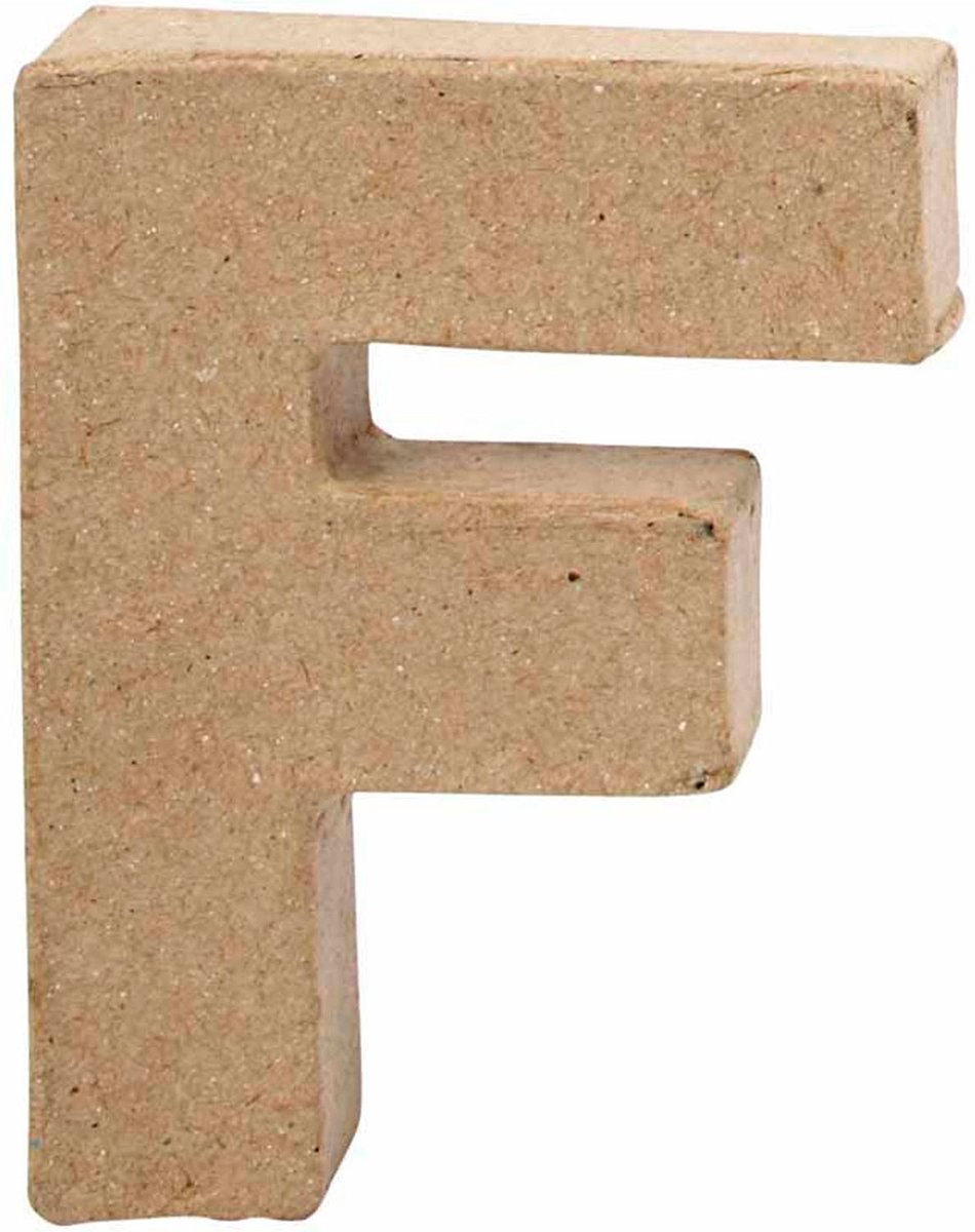 Creative Letter F Papier-mâché 10 Cm