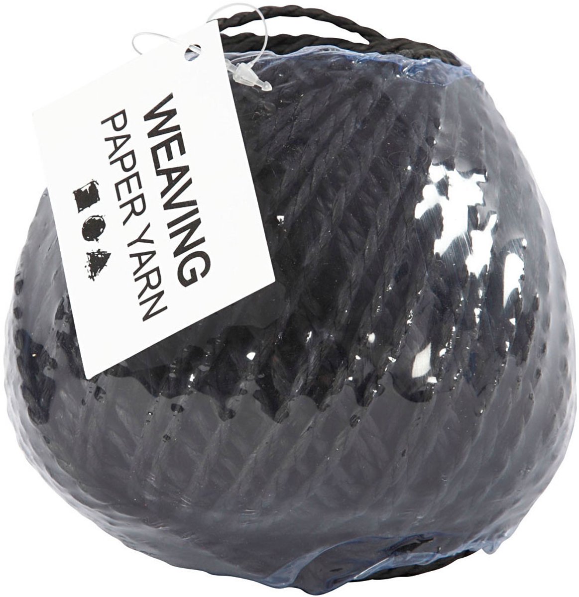 Garen Weaving Paper 3 Mm Zwart 40 Meter Per Bol