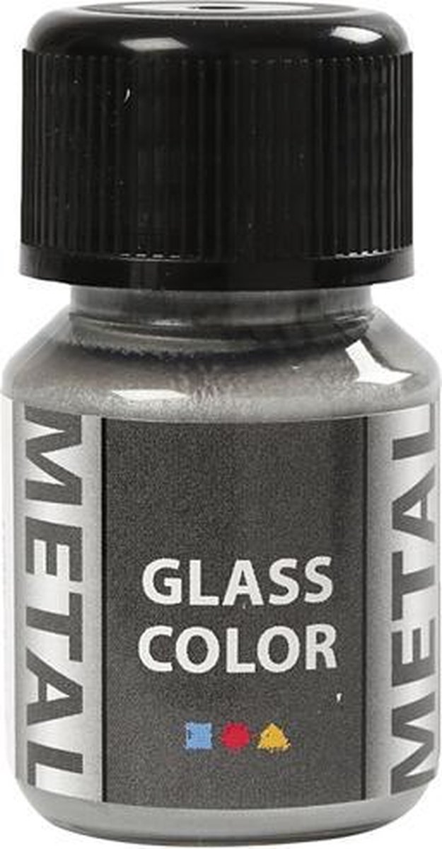 Glass Color Metal Zilver 35ml