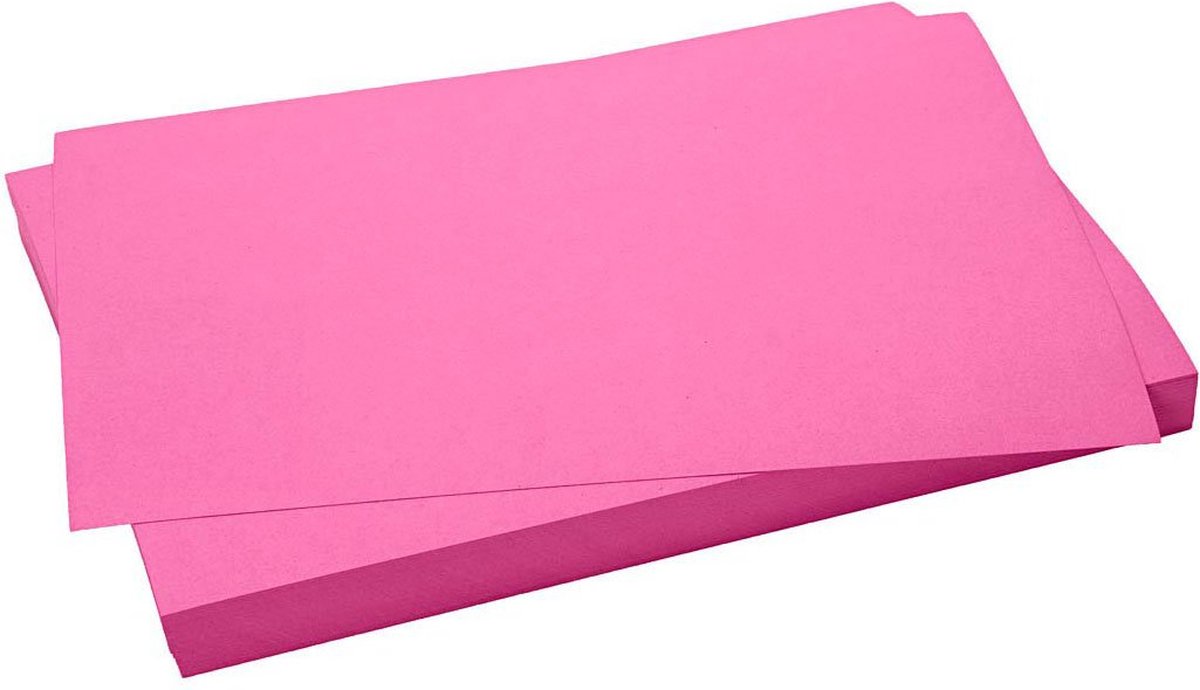 Karton - paars roze - 50x70 cm - 270 grams - Creotime - 100 vellen