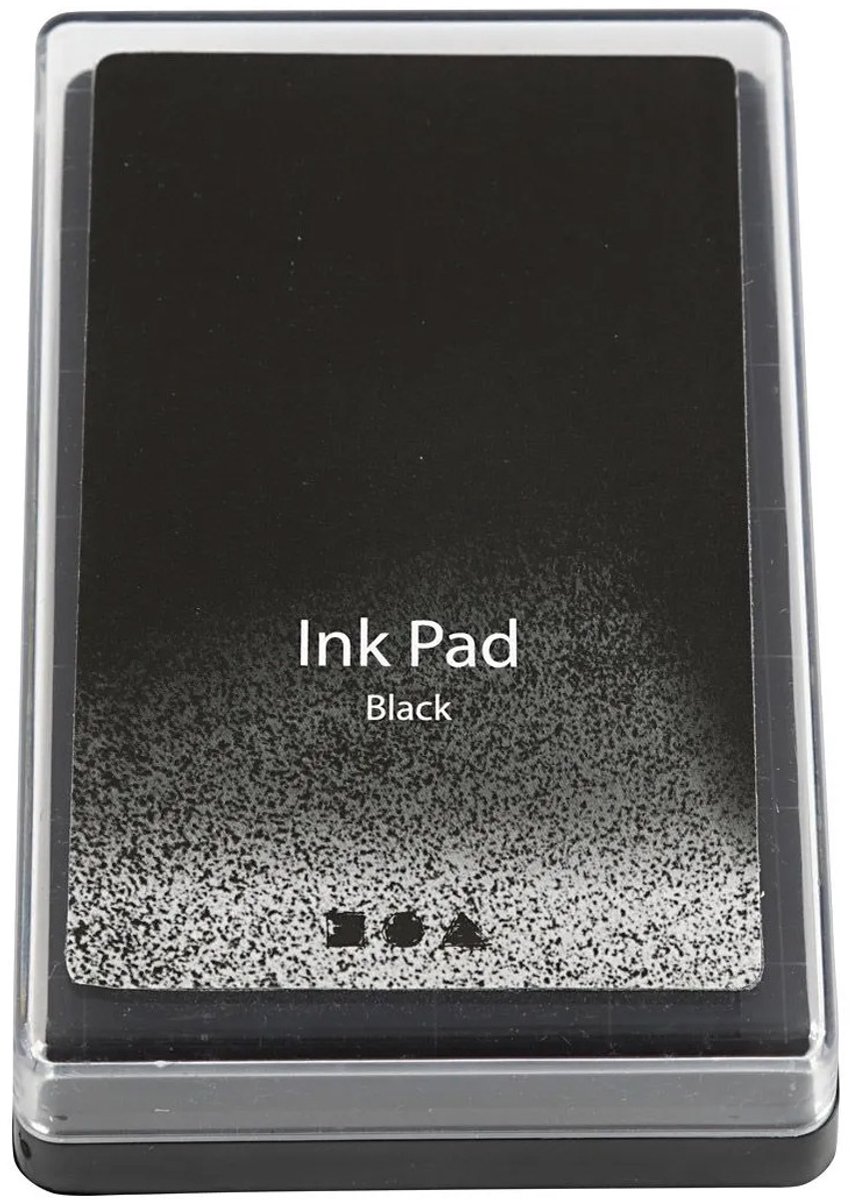 Stempelinkt, zwart, H: 2 cm, afm 9x6 cm, 1 stuk