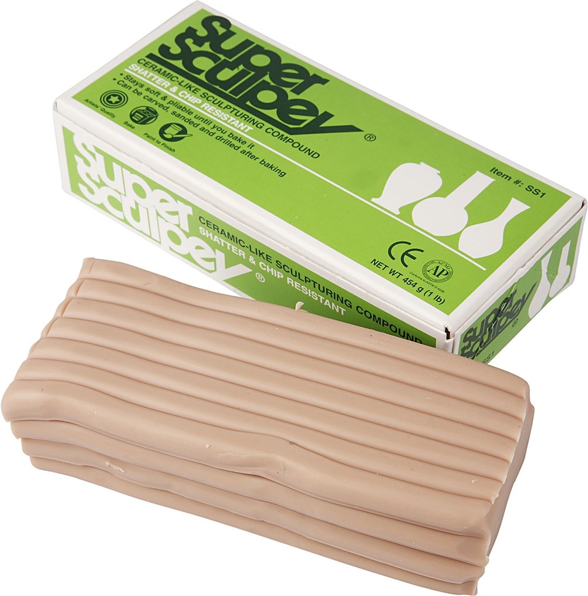 Super Sculpey, huidskleur, 454gr