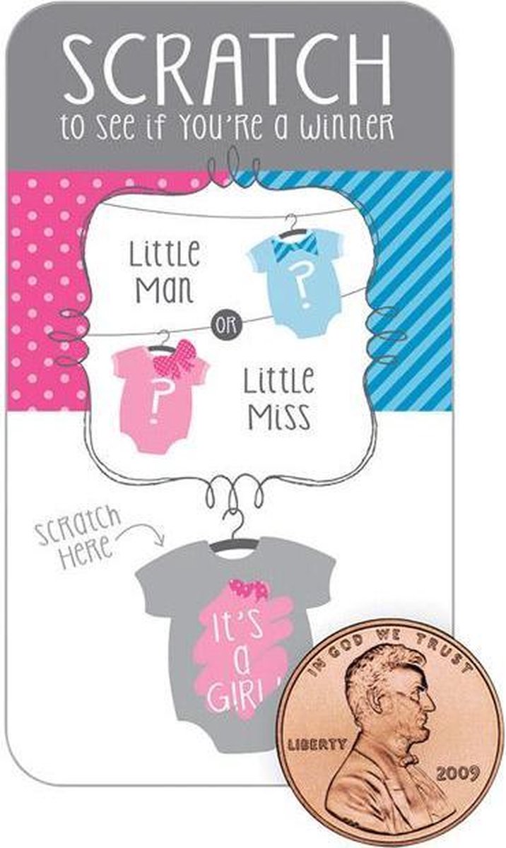 Kraskaartjes it s a girl (12st)