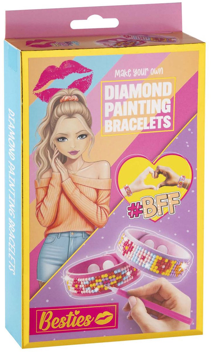 Besties Diamond Painting Armbanden, 2st.