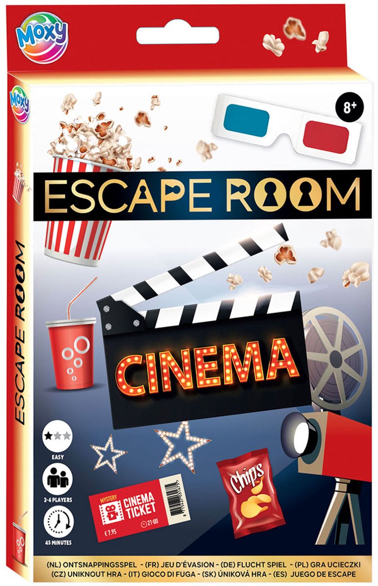 Creative Craft Group escaperoom spel bioscoop voor kinderen en families.