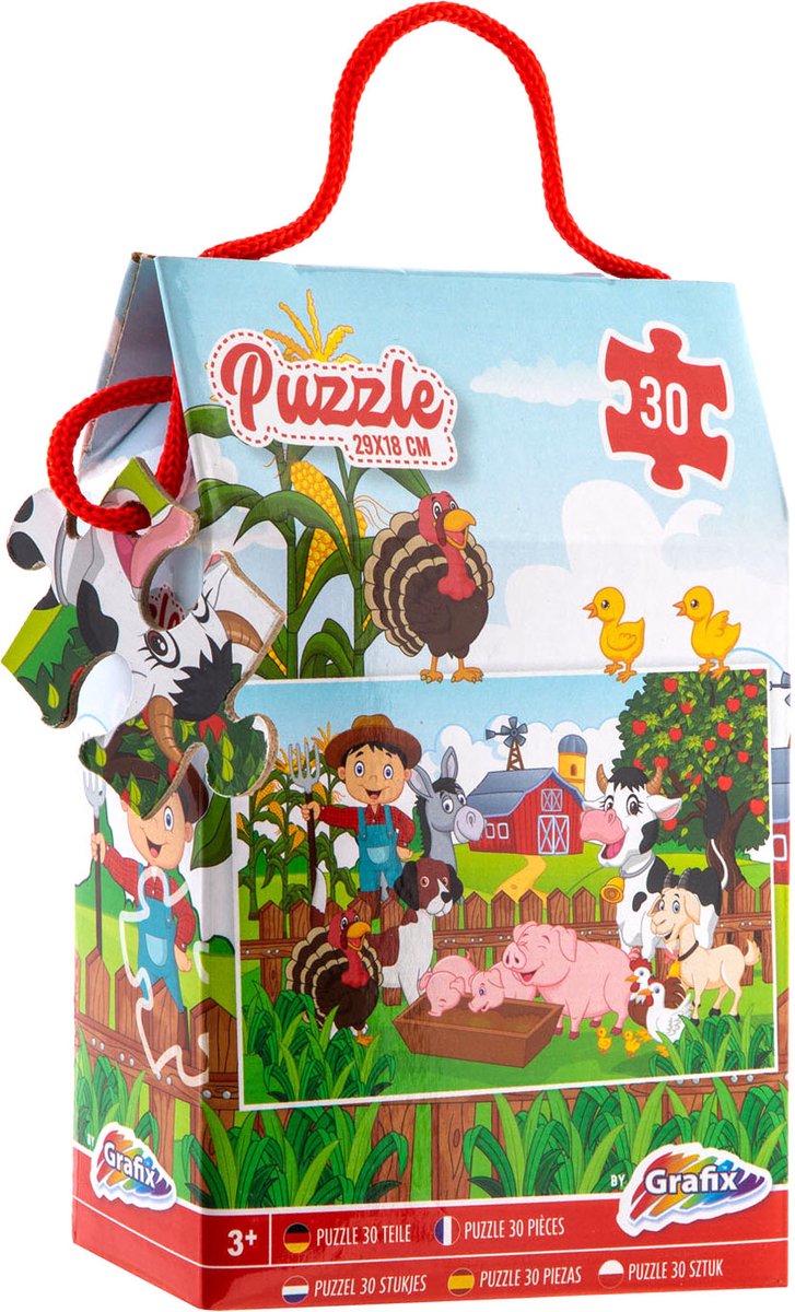 Puzzel Boerderij - 30 stukjes - 3+ jaar - Boerderij Dieren - Cadeau