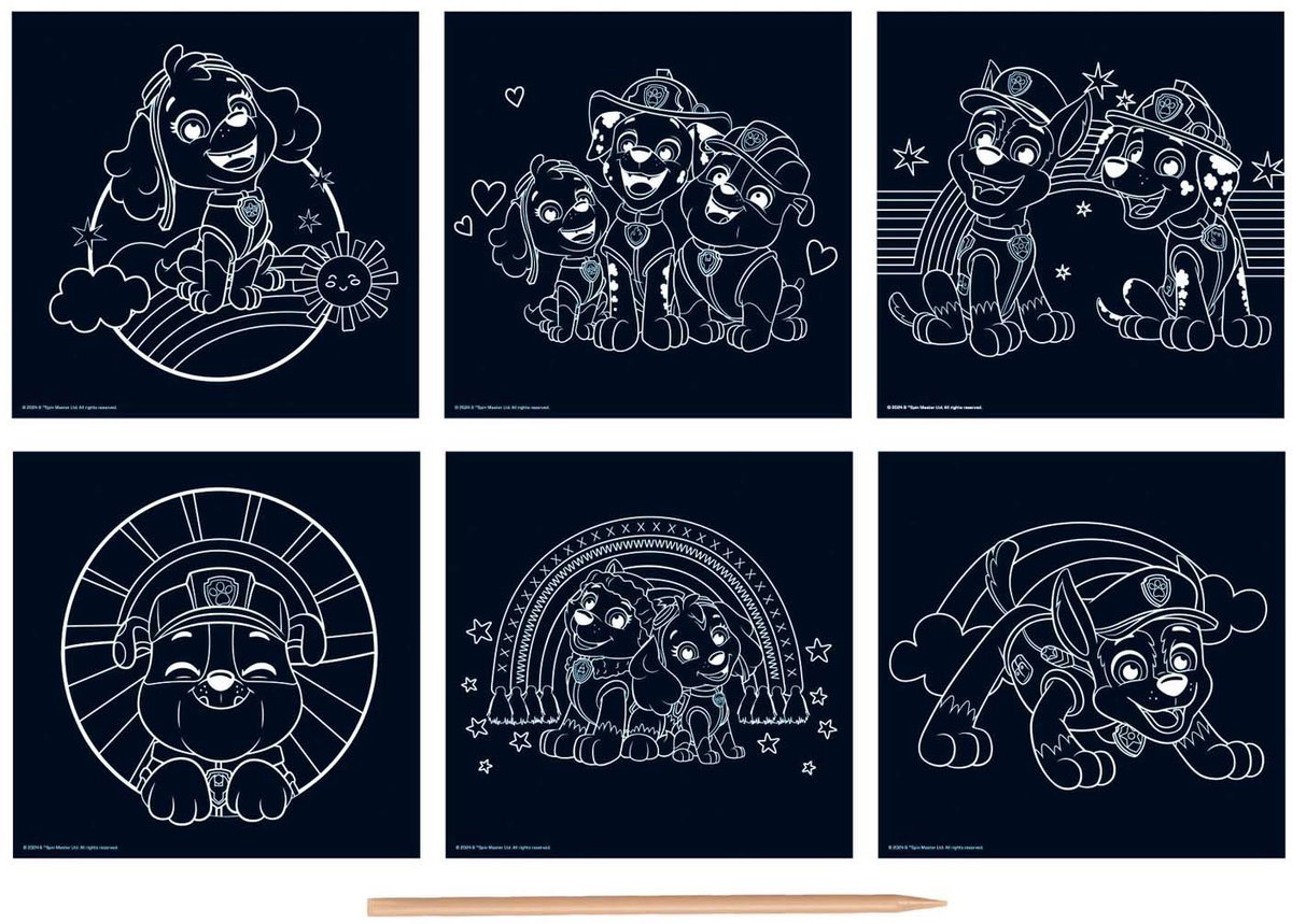 Scratch Kaarten PAW Patrol Set, 7dlg.