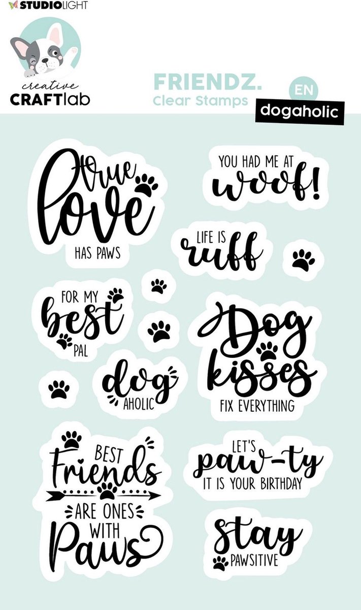 Creative Craft Lab Friendz clear stempels Dogaholic