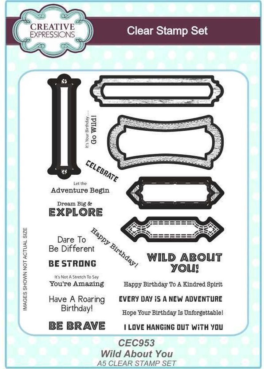 Creative Expressions Clear stamp - Diversen - A5 - Set van 20 stempels