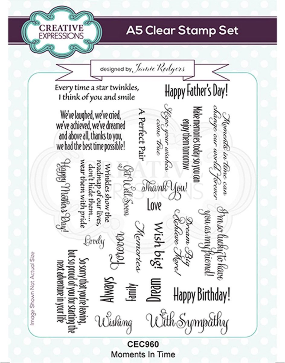 Creative Expressions Clear stamp - Quotes - A5 - Set van 25 stempels
