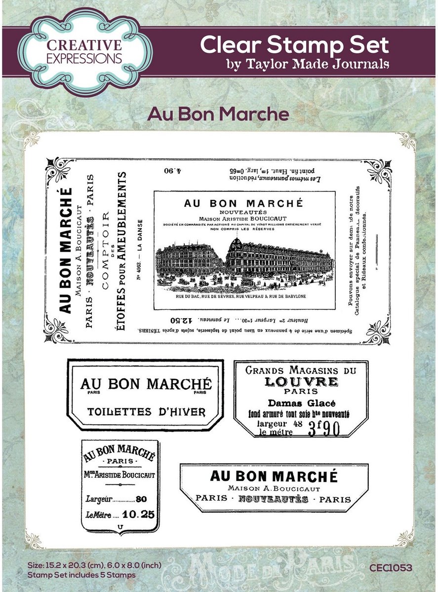 Creative Expressions • Clear Stamp Set Au Bon Marche