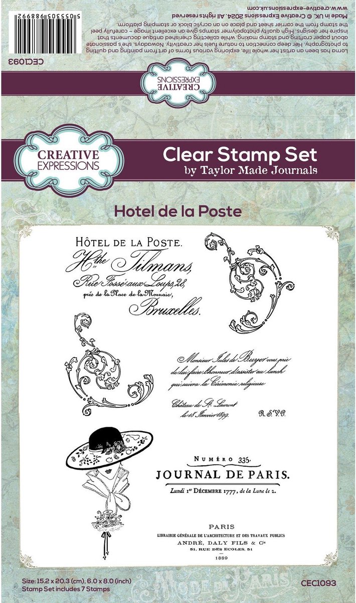 Creative Expressions • Clear Stamp Set Hotel de la Poste