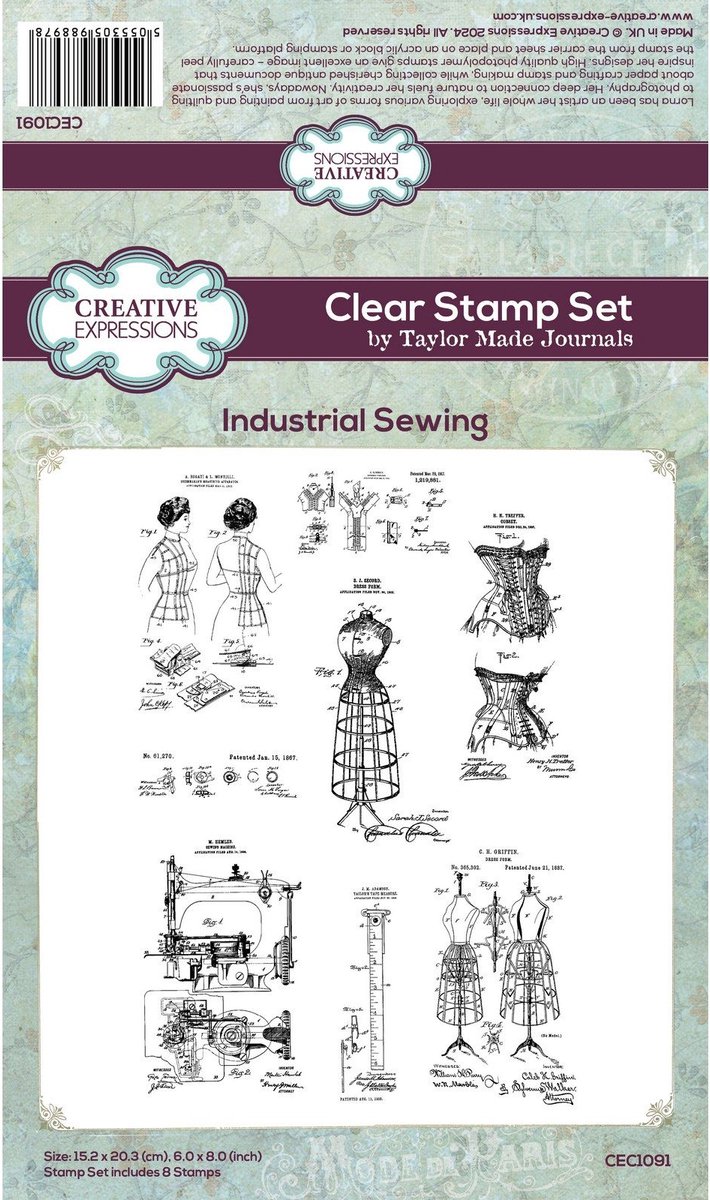 Creative Expressions • Clear Stamp Set Industiral Sewing