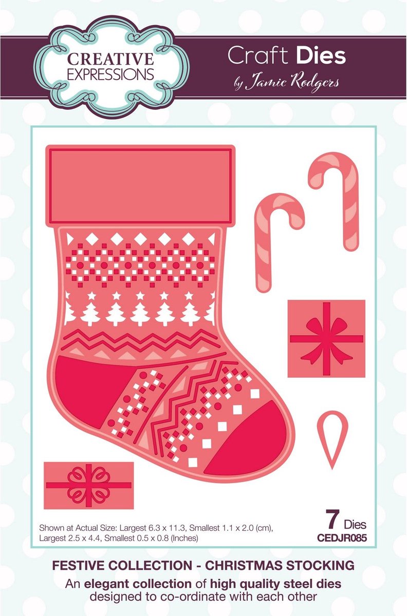 Creative Expressions • Craft Die Christmas Stocking