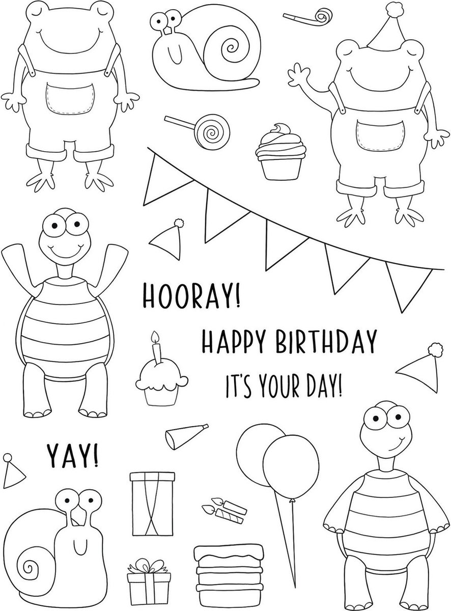 Creative Expressions • Janes Doodles Clear Stempel Set Its Your Day