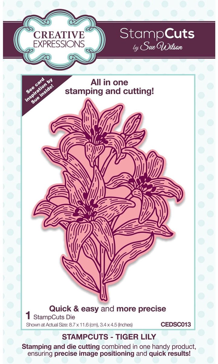 Creative Expressions • StampCuts Craft Die Tiger Lily