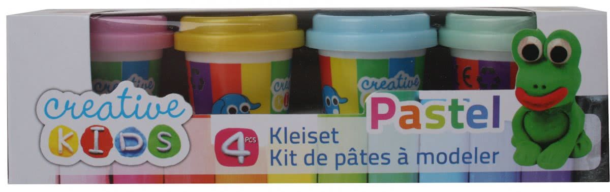 Creative Kids Klei Set Pastel 4-delig 55 Gram