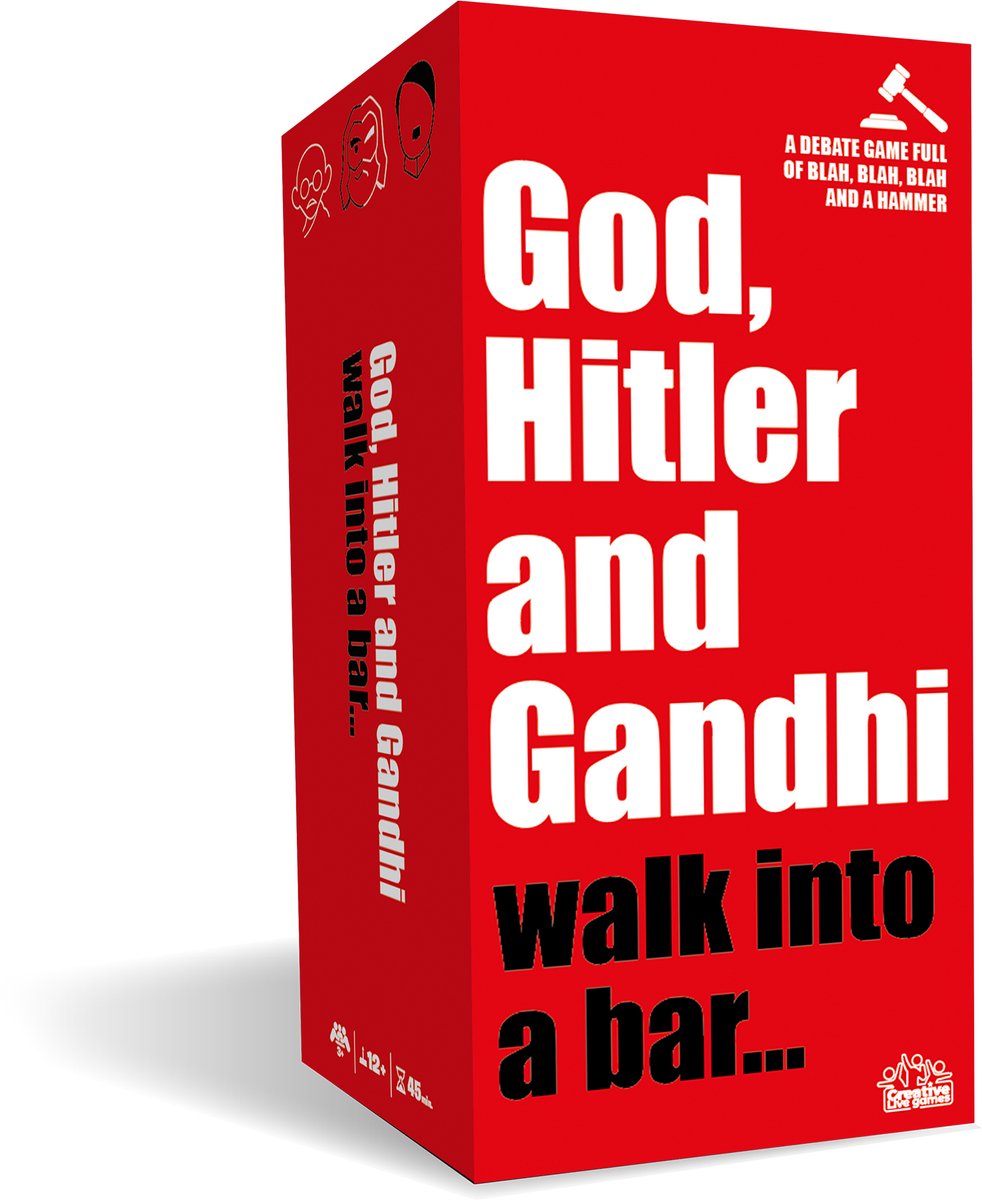 God, Hitler and Gandhi walk into a bar - Partyspel