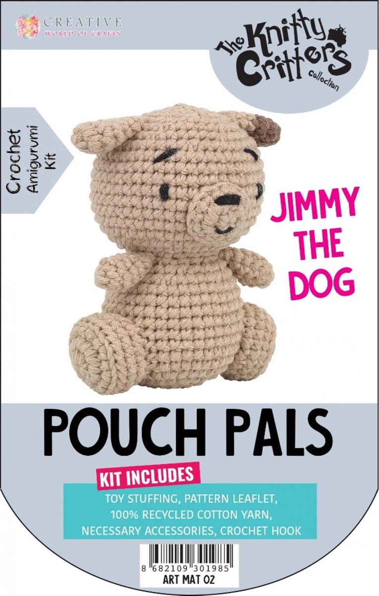 Pouch Pals haakpakket - Jimmy the Dog