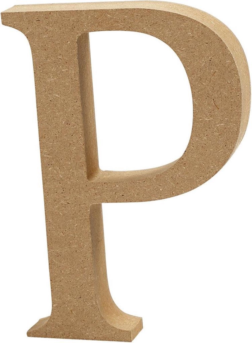 Creative Letter P Mdf 13 Cm