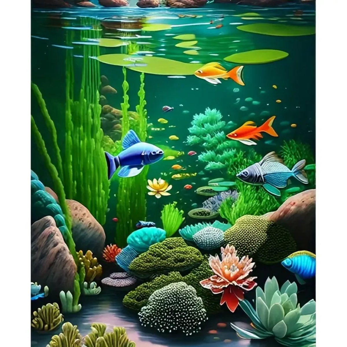 Diamond painting set - Onderwater Leven - 30x40cm