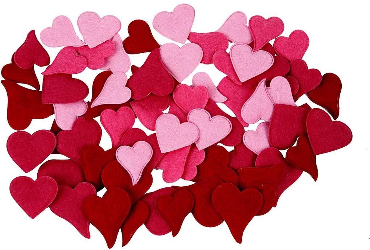 Harten, afm 30-40 mm, dikte 2 mm, 160 stuks