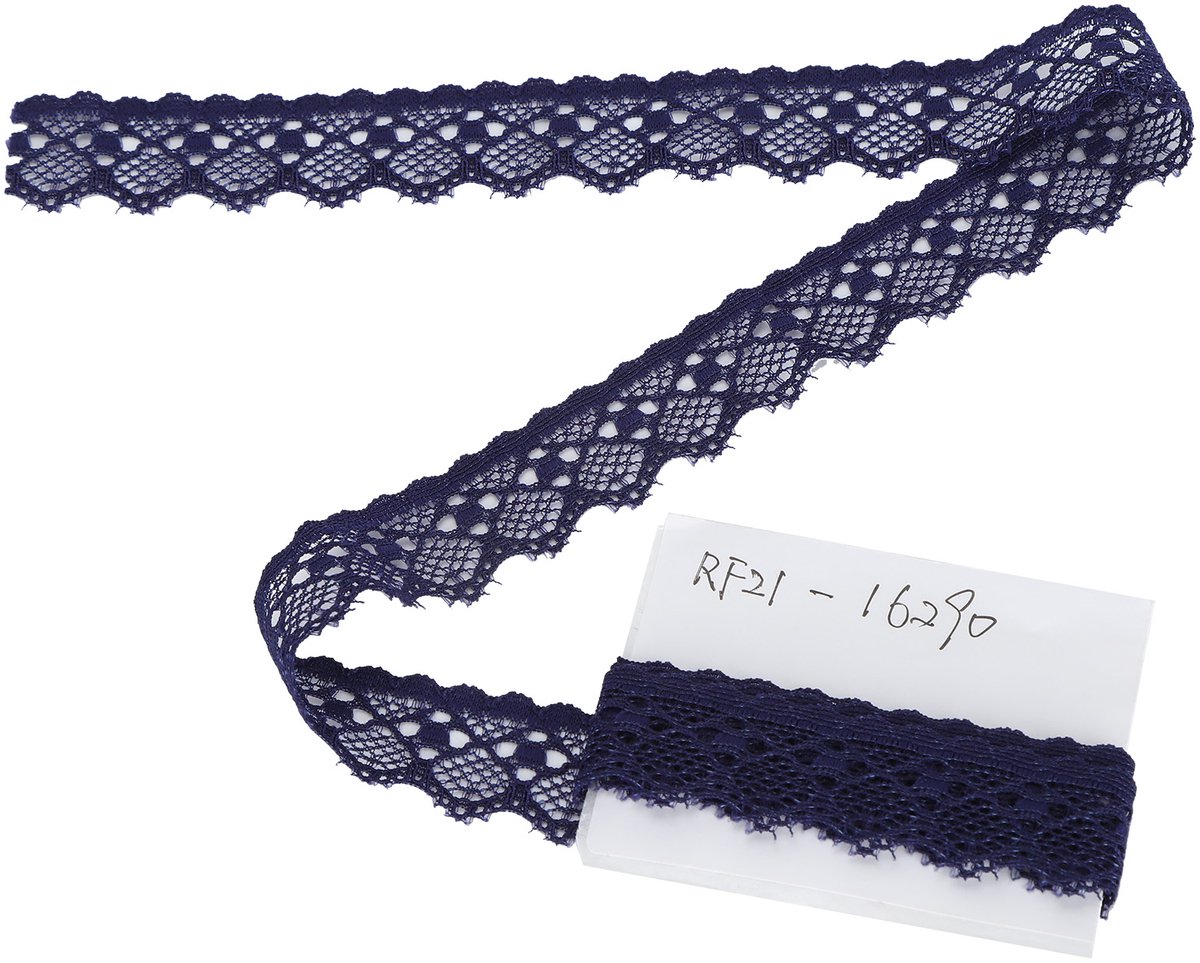 Creatorally Kant band - Kantlint - Broderie - 10 Yard (9.14 meter) - 2cm Breedte - Donkerblauw - Kant - Kledingaccessoires - Decoratie Handwerk - DIY Materialen
