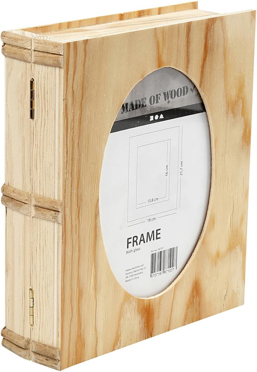 Boek doos, afm 21,7x18 cm, triplex, 1 stuk