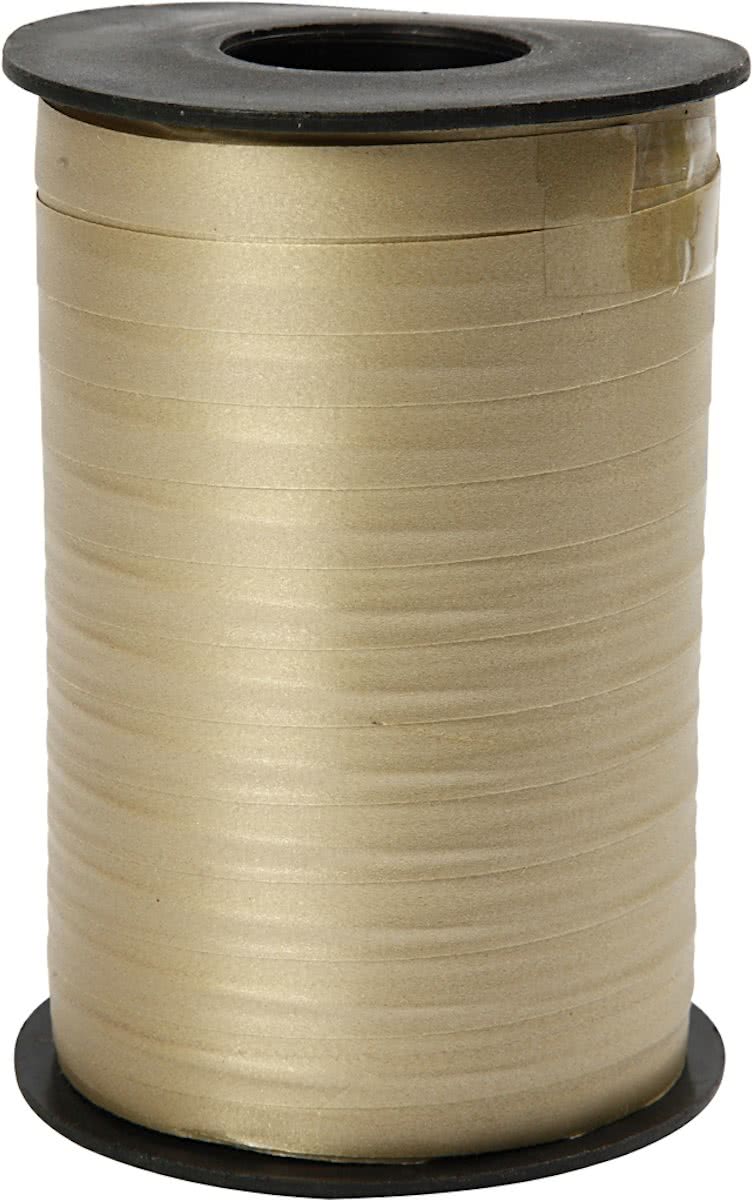 Cadeaulint, b: 10 mm, 250 m, goud