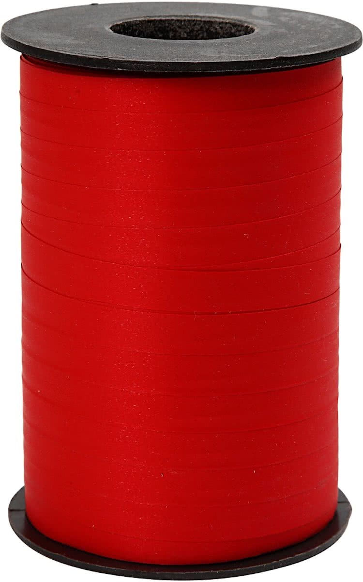 Cadeaulint, b: 10 mm, rood, mat, 250 m