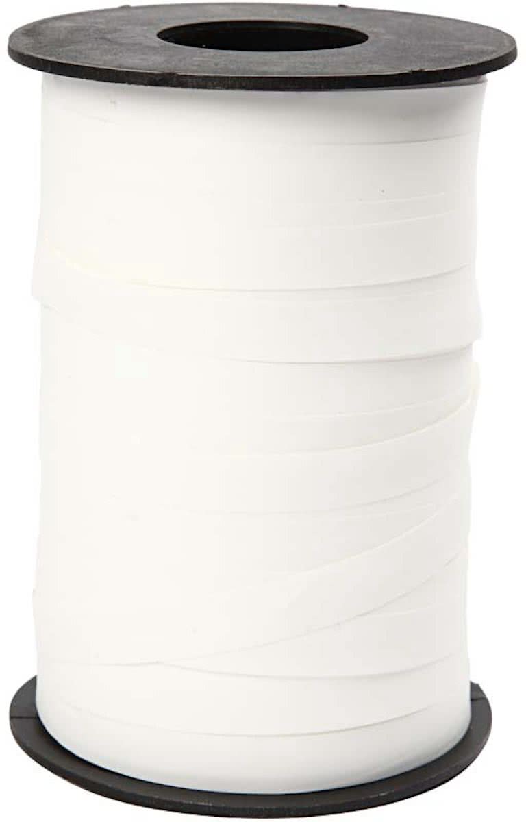 Cadeaulint, b: 10 mm, wit, mat, 250 m