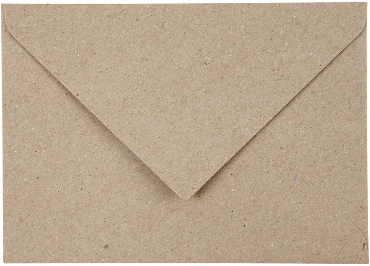 Gerecyclede  pen, C6 11,5x16 cm, naturel, 50 stuks