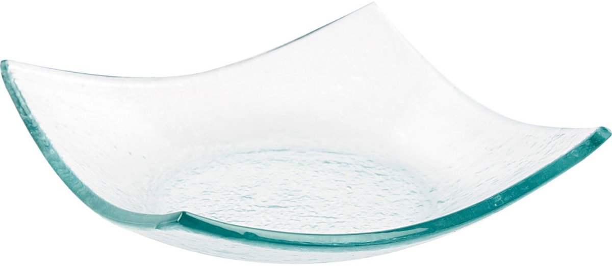 Glazen schaal, afm 15x15 cm, 12 stuks