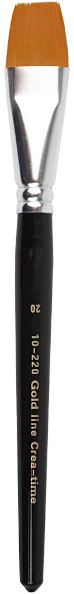 Gold Line penselen,  20 , plat, 6 stuks