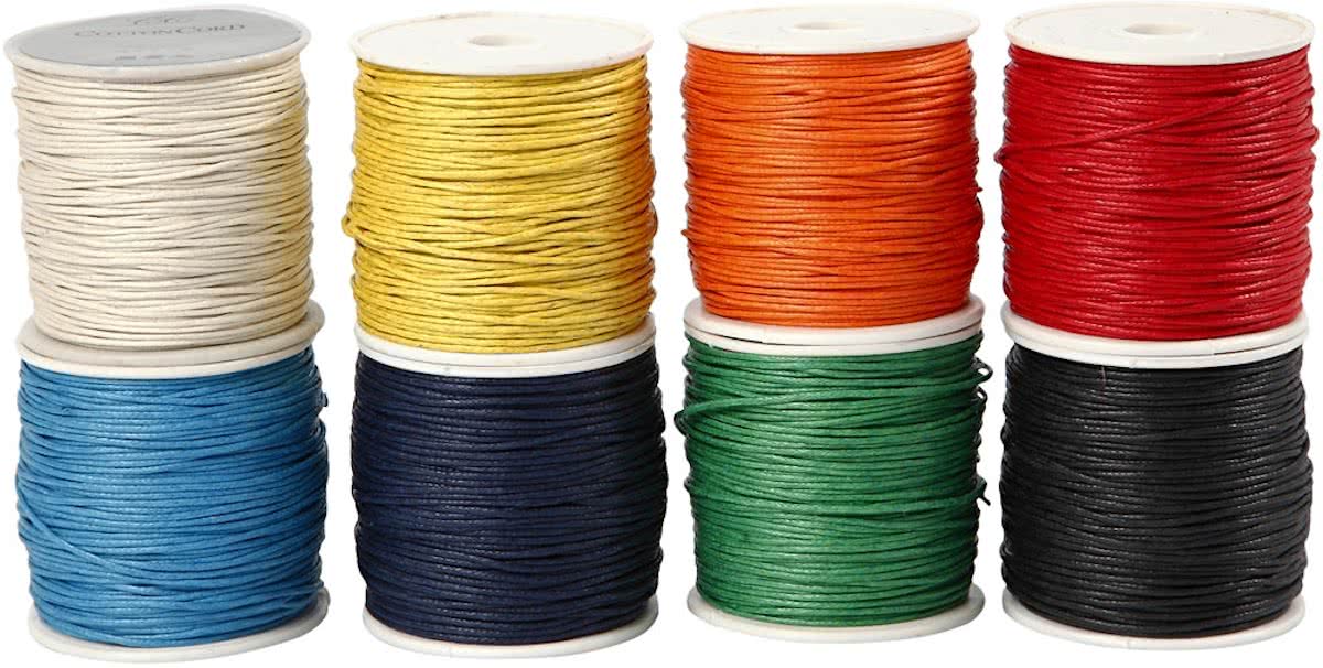 Katoen  - Assortiment, 1 mm, 8x40 m