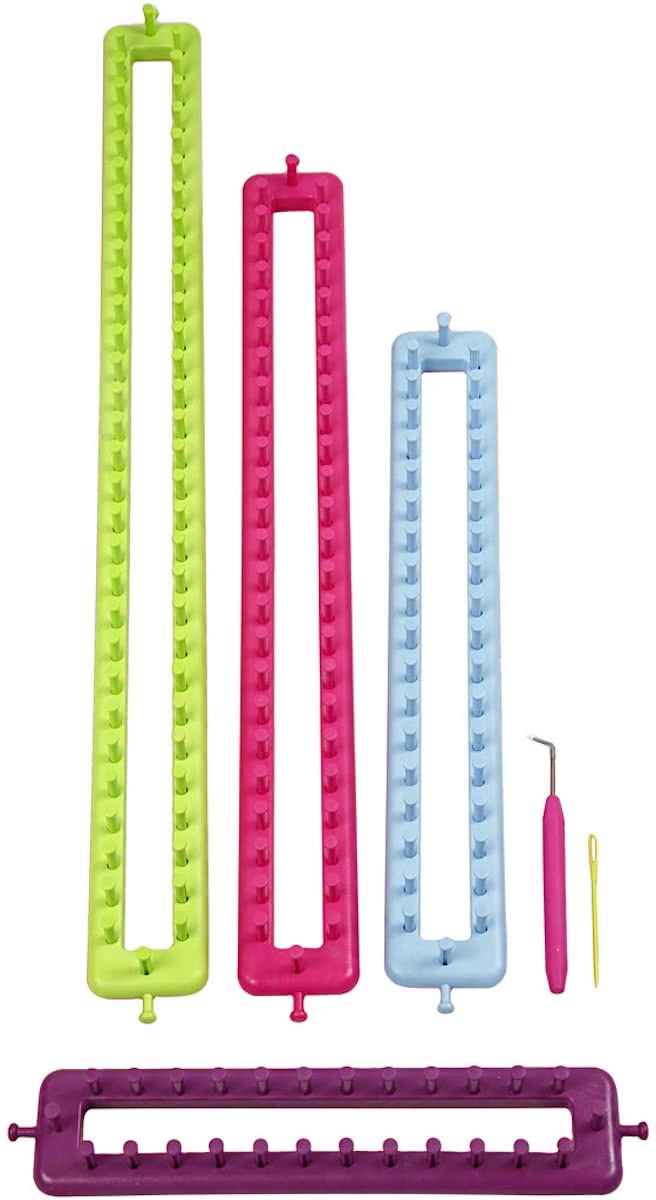 Knitting looms, l: 25-35-45-55 cm, 1 set