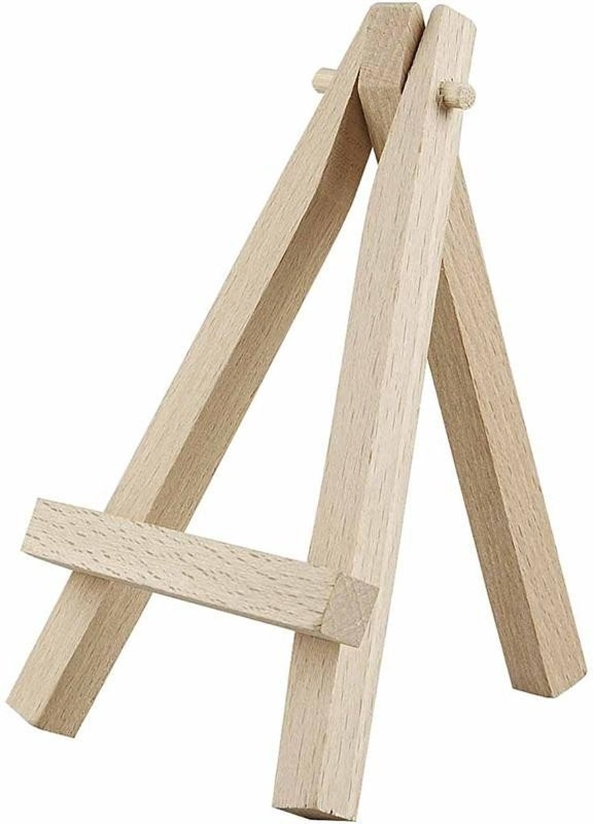 Mini schildersezel van berkehout