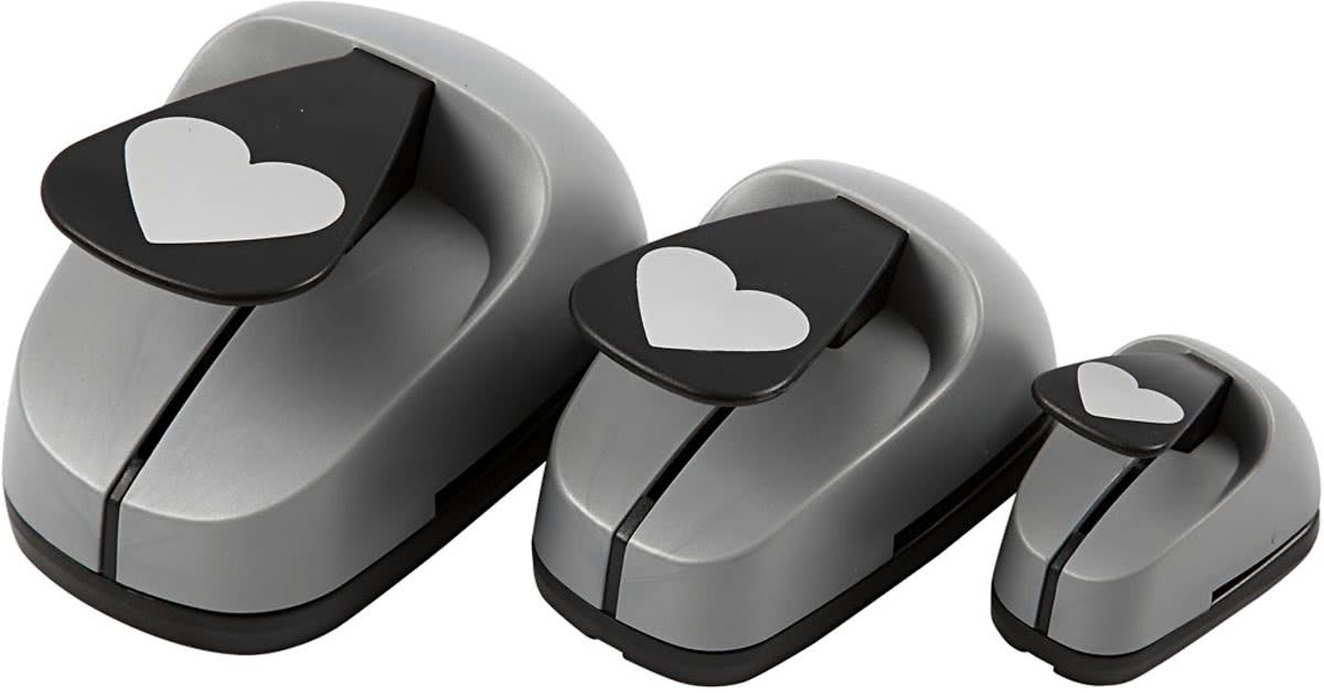 Ponsen set, b: 25+49+75 mm, hart, 3 assorti