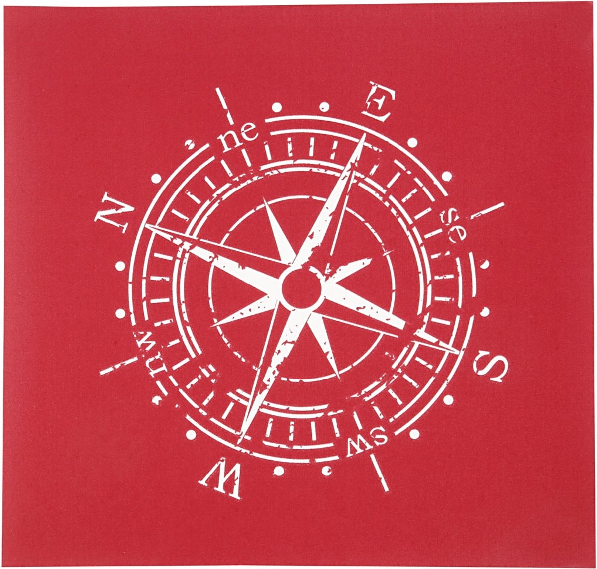 Screen stencil, vel 20x22 cm, 1 vel