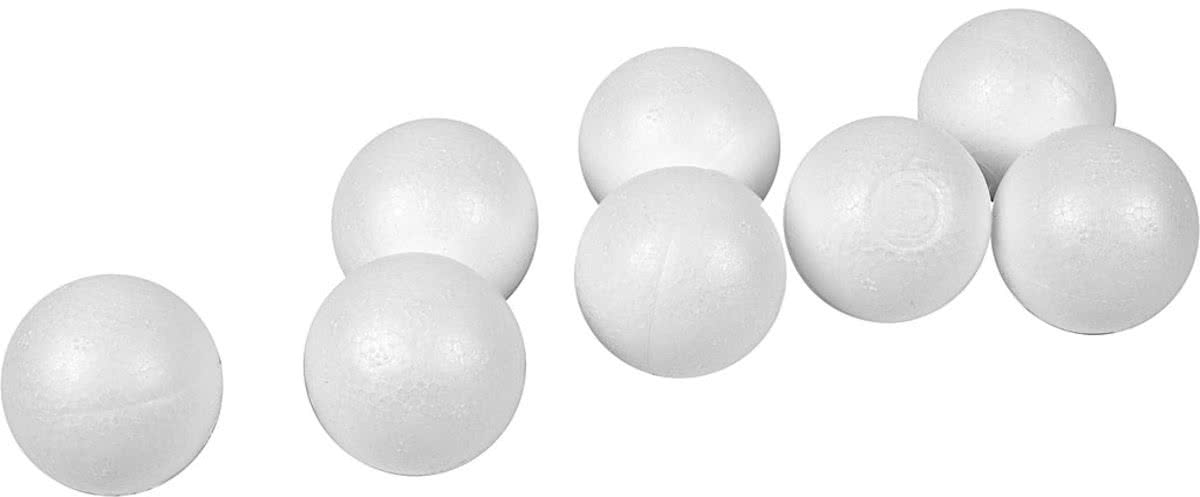 Styropor ballen, d: 4 cm, 100 stuks