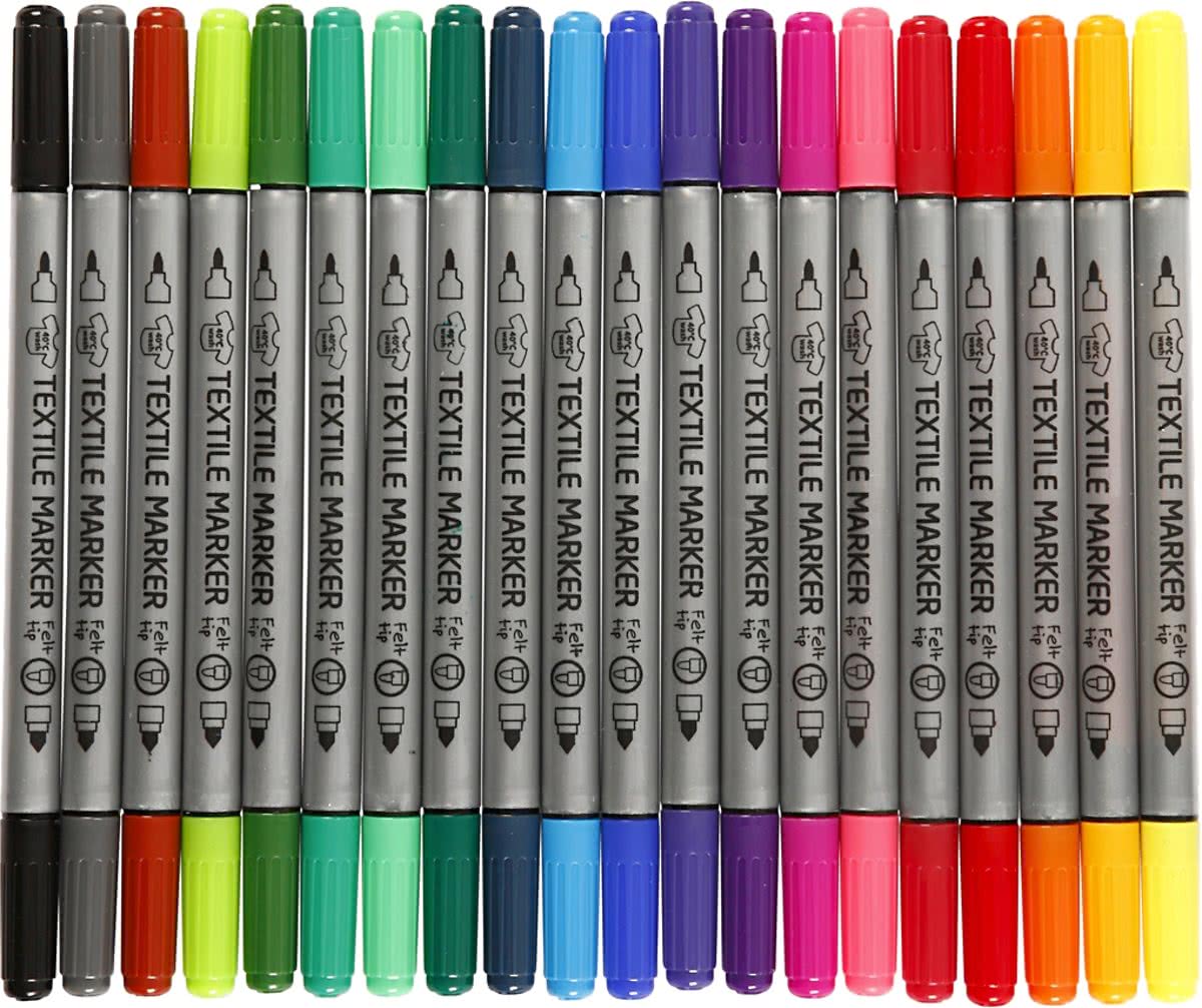  en, dikte 2,3+3,6 mm lijn, kleuren assorti, 20 assorti