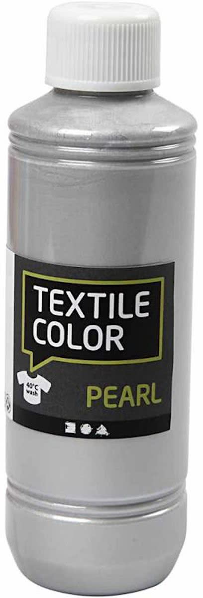 Textile Color, zilver, pearl, 250 ml