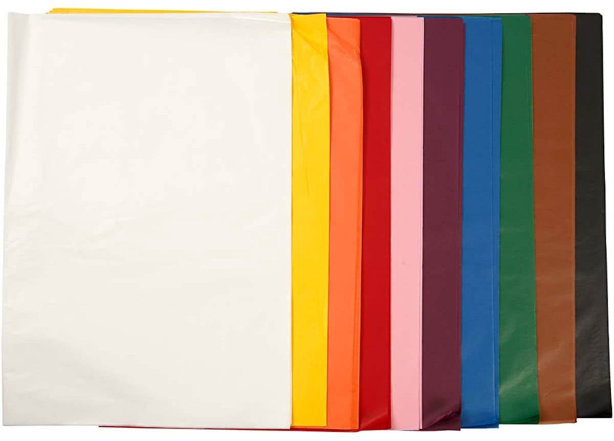 Tissuepapier, 50x70 cm, 10x25 vellen